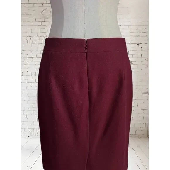 J. Crew Factory Womens Preppy Career Wool Blend The Pencil Skirt Size 4 - Picture 7 of 9